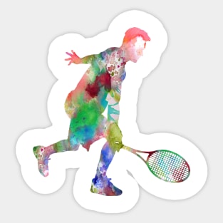 Man tennis player Sticker